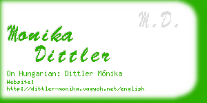 monika dittler business card